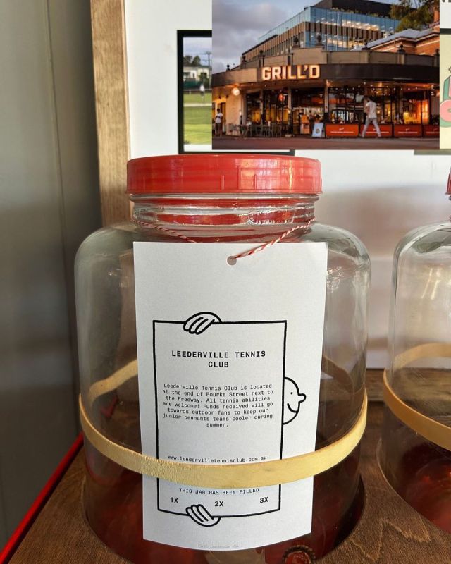 Hey folks, we’re back with our begging jar at @grilldburgers #Leederville. So for the month of July when you buy a delish burger or some of those inhalable sweet potato chips, throw your token in the LTC jar. Muchas gracias 🙏 
🎾
#leedervilletennisclub #tennisperth #perthtennis #tenniswa #tennisaustralia #cityofvincent #leederville #mthawthorn #northperth #loveleedy